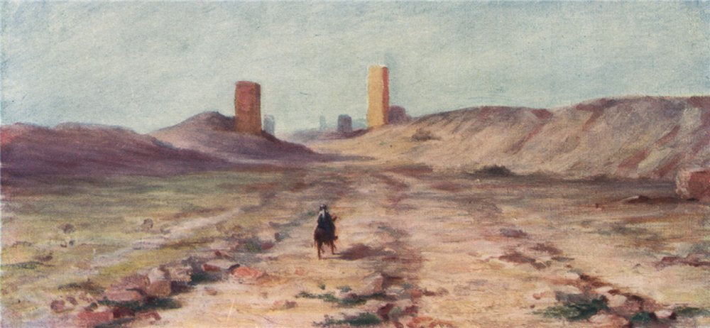 PALMYRA. 'Entrance to Palmyra' by Margaret Thomas. Syria 1908 old print